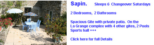 sapin gite, 2 bedrooms sleeps 6 , 