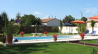pool and gardens