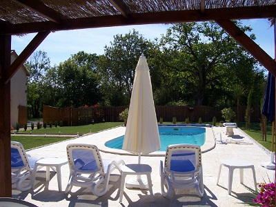 Heated swimming pool at Maison Gaillard