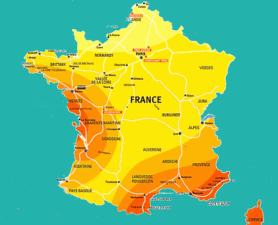france weather map